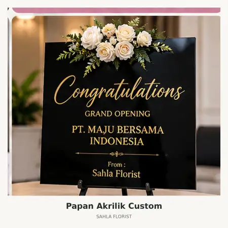 Papan Bunga Akrilik Astana Anyar